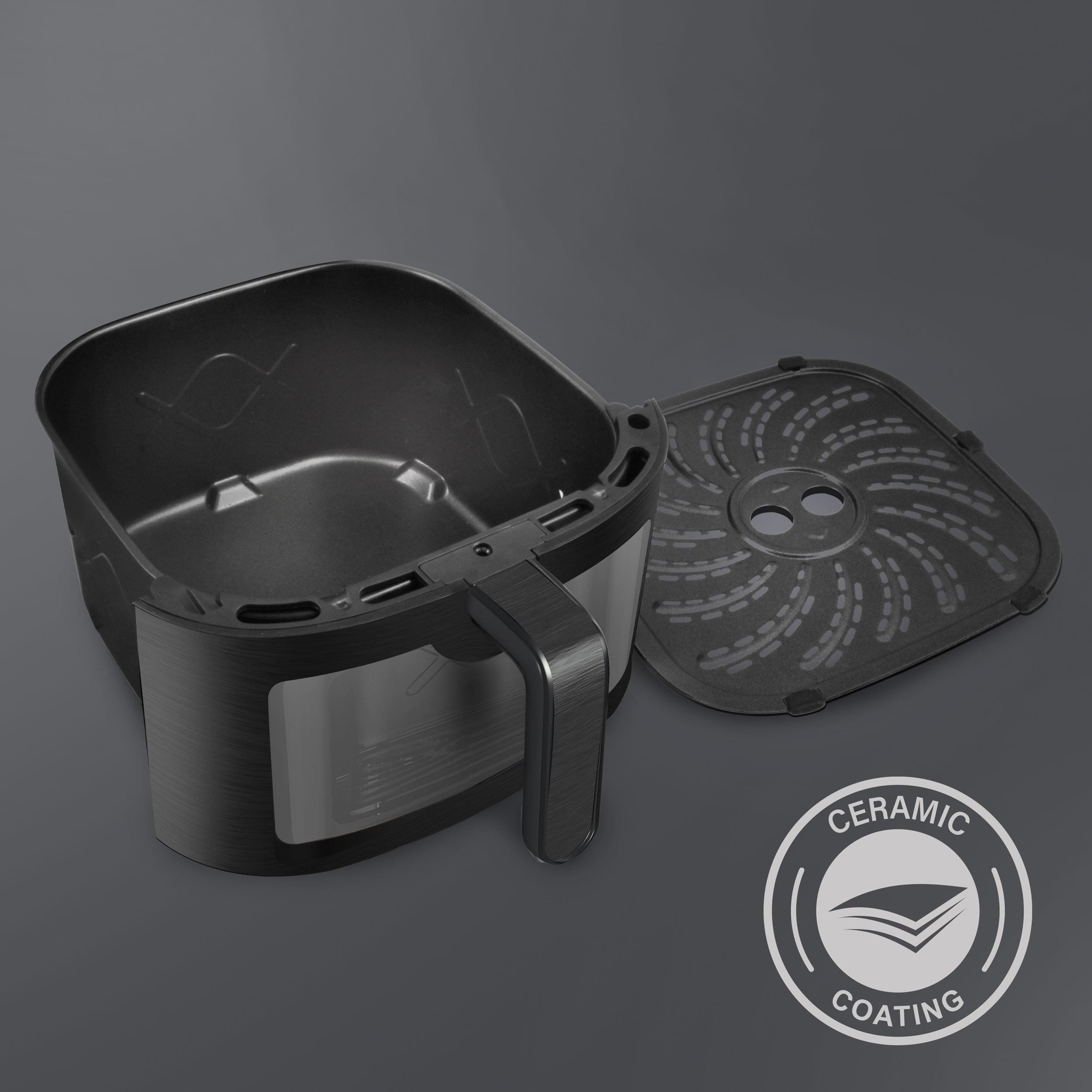 Rohnson InnoFry AI chytrá horkovzdušná fritéza, 1800 W, Wi-Fi, objem 8 l, TFT displej, černá5 