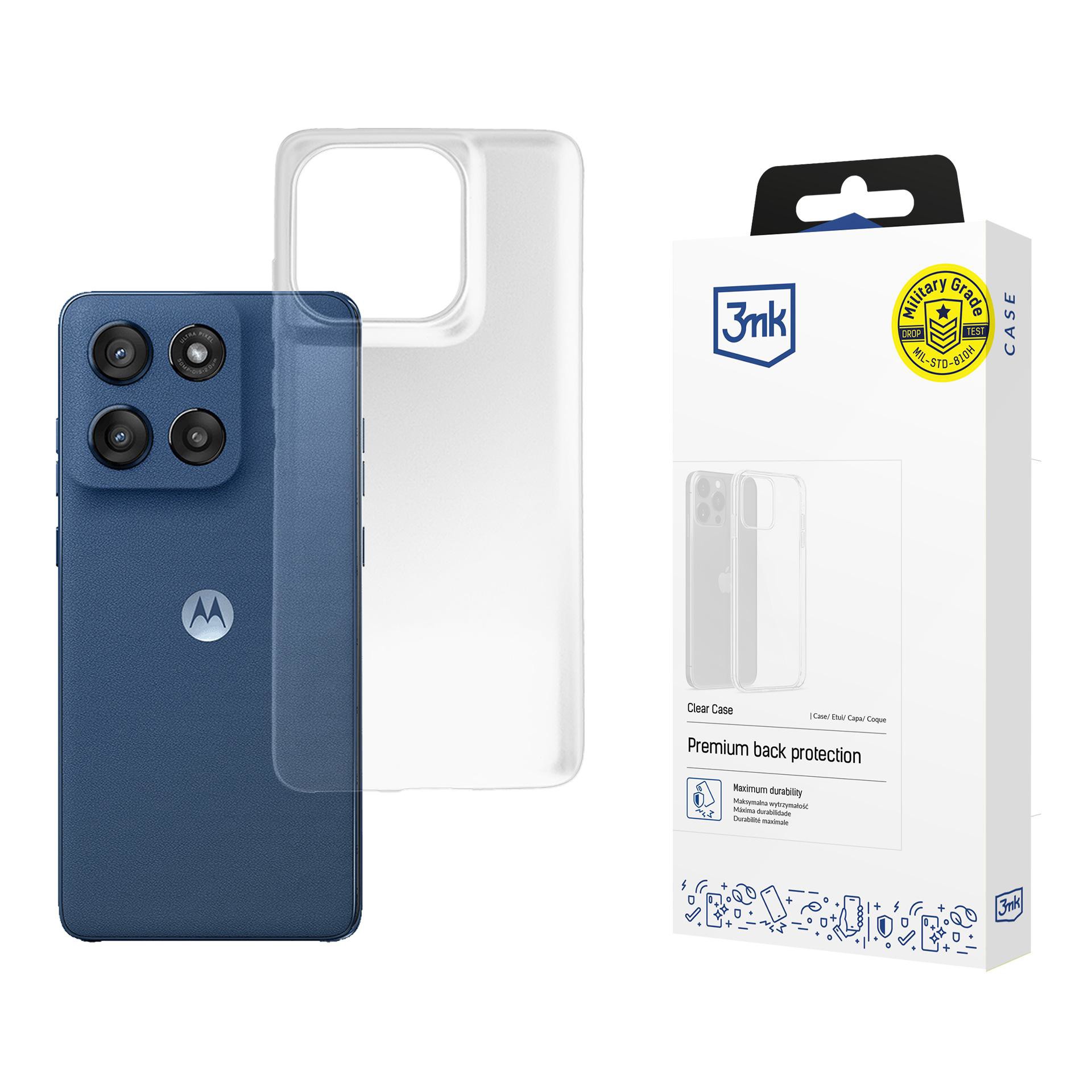 3mk ochranný kryt Clear Case pro Motorola Moto Edge 60/ 60 Fusion0 