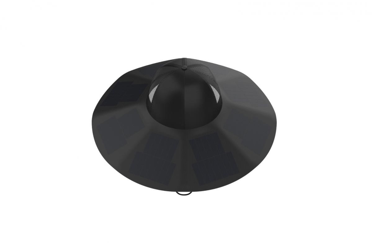 EcoFlow Power Hat-M-L klobouk se solárním nabíjením, USB-A a USB-C4 