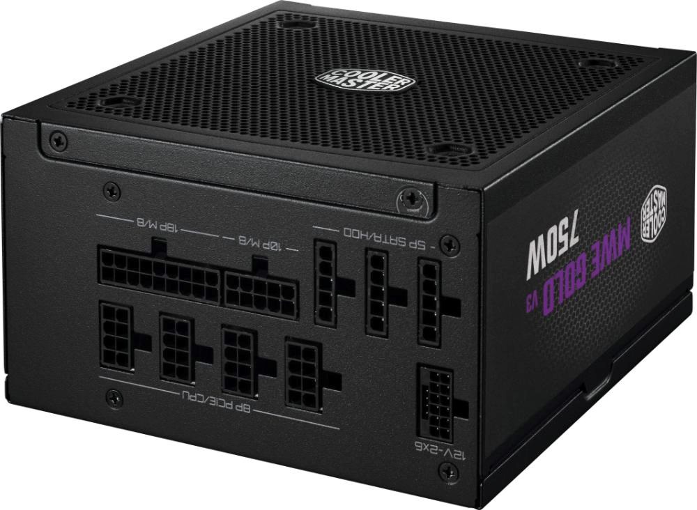 Cooler Master zdroj 750W MWE Gold 3,  120mm,  80+ Gold,  Plně modulární,  ATX 3.12 