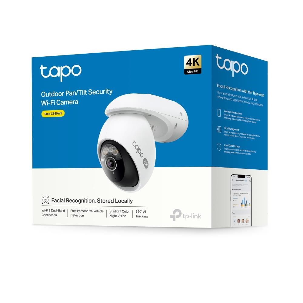 TP-Link Tapo C560WS venkovní-outdoor kamera (8MP,  4K 2160p,  WiFi,  IR 30m,  microSD card)2 