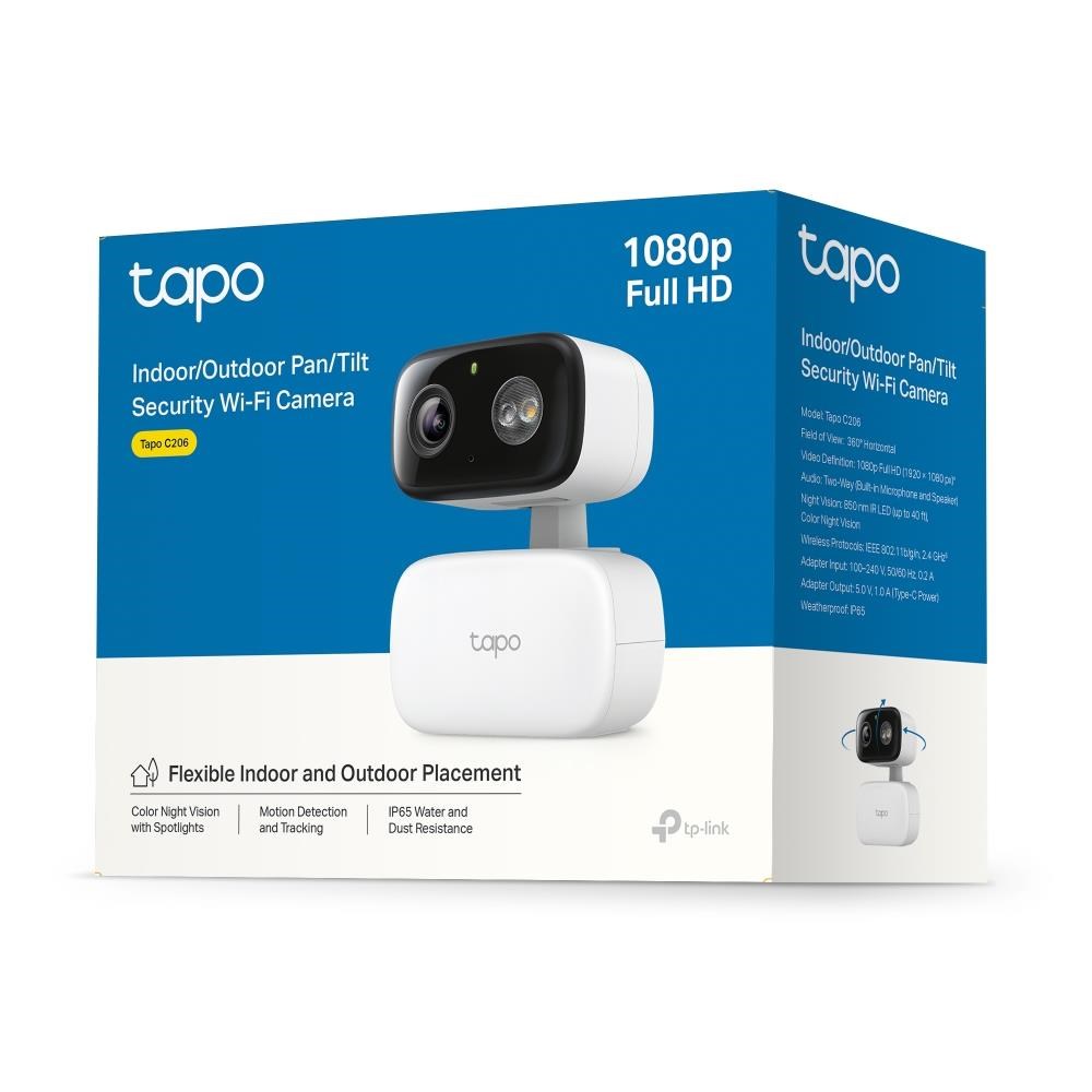 TP-Link Tapo C206 venkovní/ outdoor kamera (2MP,  1080p,  IR 12m,  WiFi,  micro SD card)4 