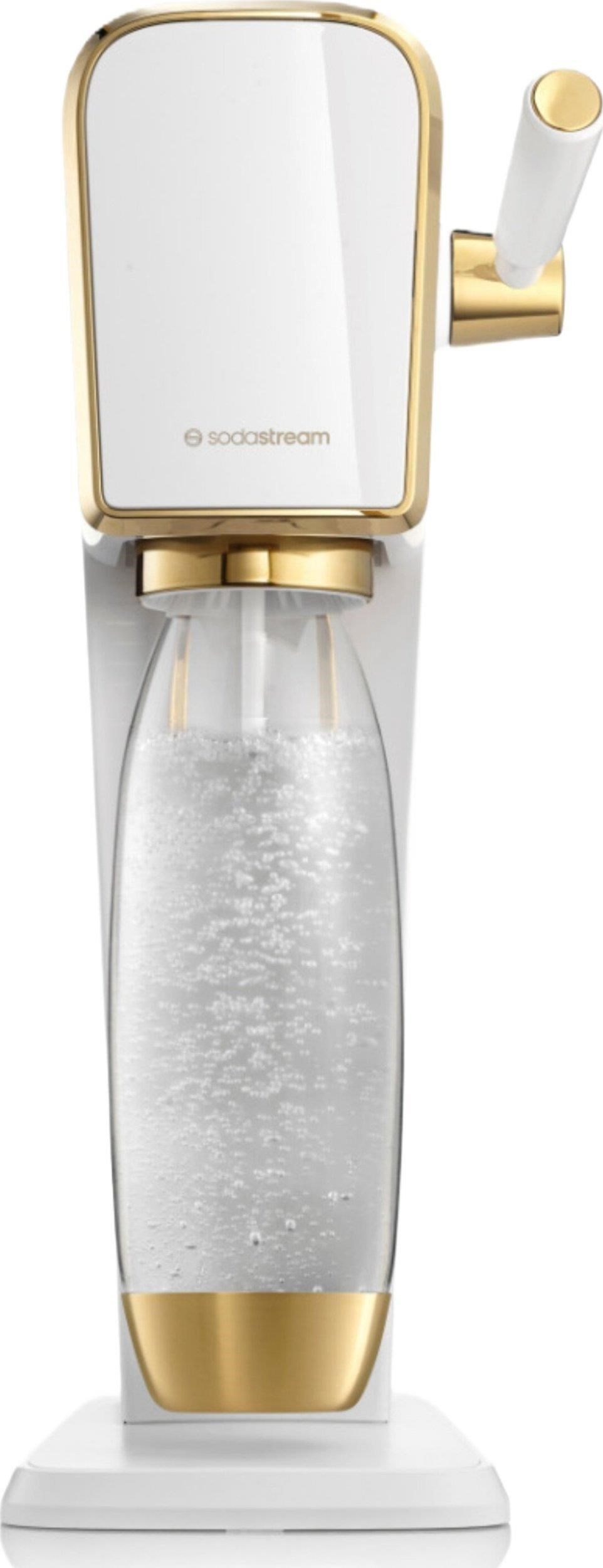 SodaStream Art výrobník sody,  mechanický,  1l láhev,  bombička s CO2,  bílá /  zlatá0 
