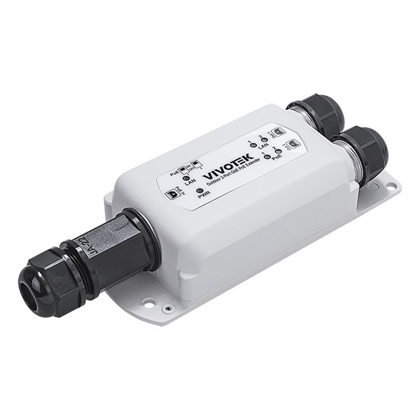 Vivotek AP-GXC-0250, venkovní gigabit PoE extender, vstup: 802.3 af at bt (max.95W), výstup: 2x 48V (max.68W)0 
