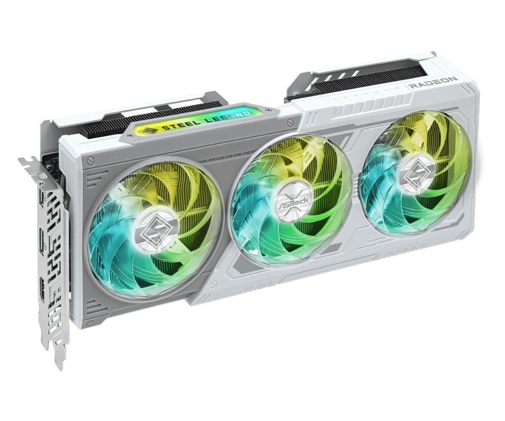 ASRock VGA AMD Radeon RX 9060 XT Steel Legend 16GB OC,  RX 9060 XT,  16GB GDDR6,  2xDP,  1xHDMI2 