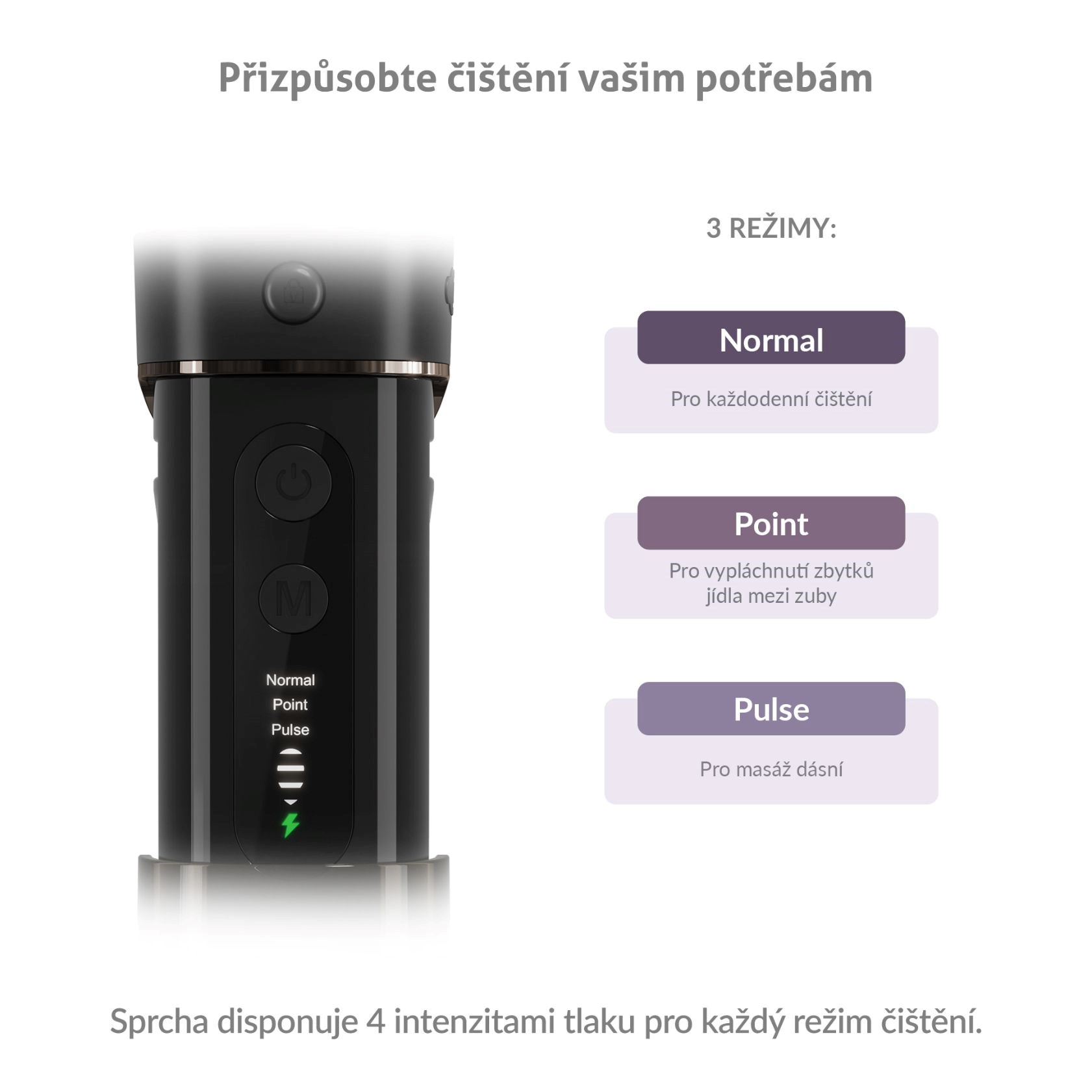 TrueLife AquaFloss Mini M50 - ústní sprcha - černá2 