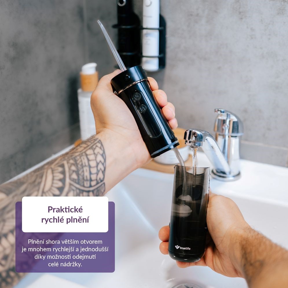 TrueLife AquaFloss Mini M50 - ústní sprcha - černá4 