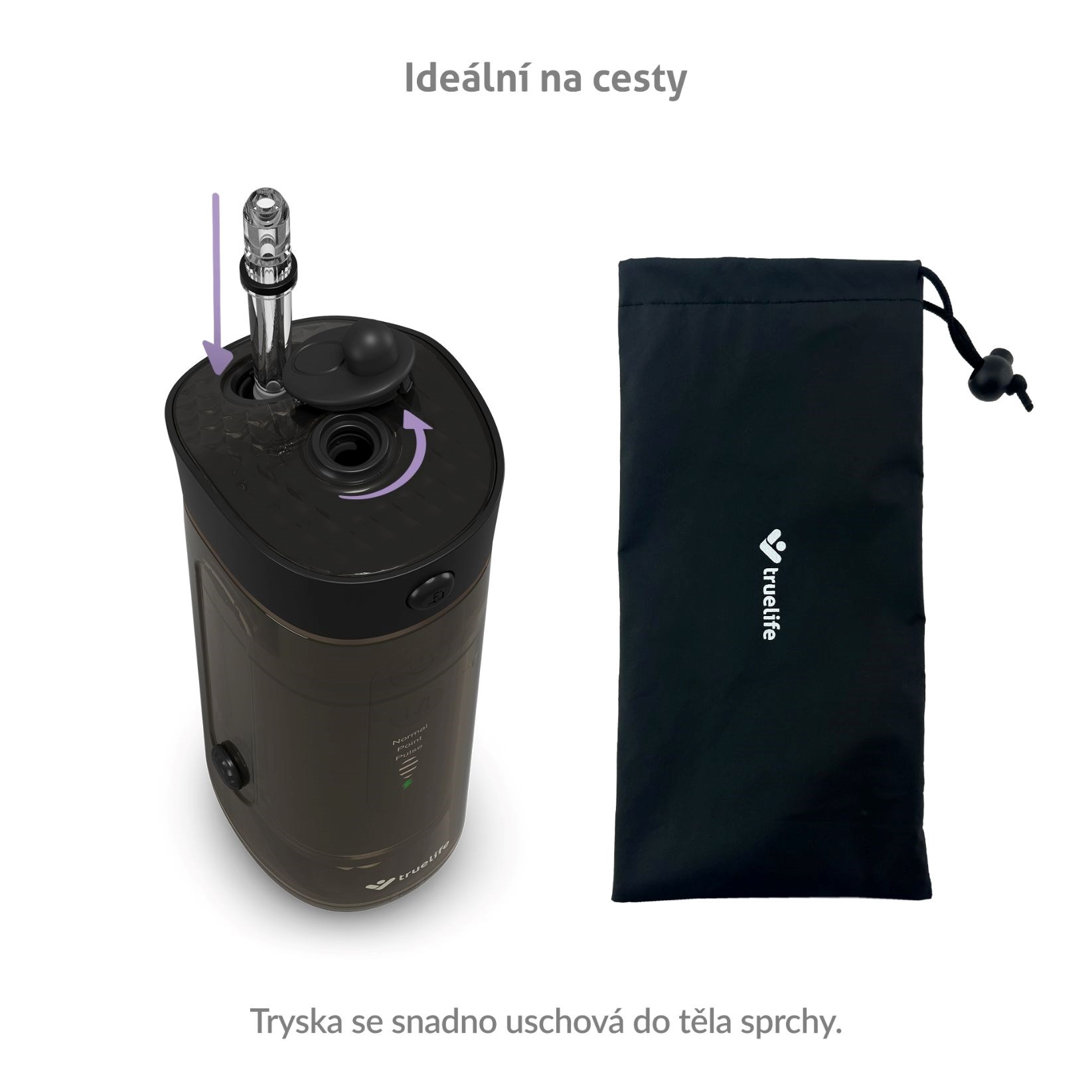 TrueLife AquaFloss Mini M50 - ústní sprcha - černá7 