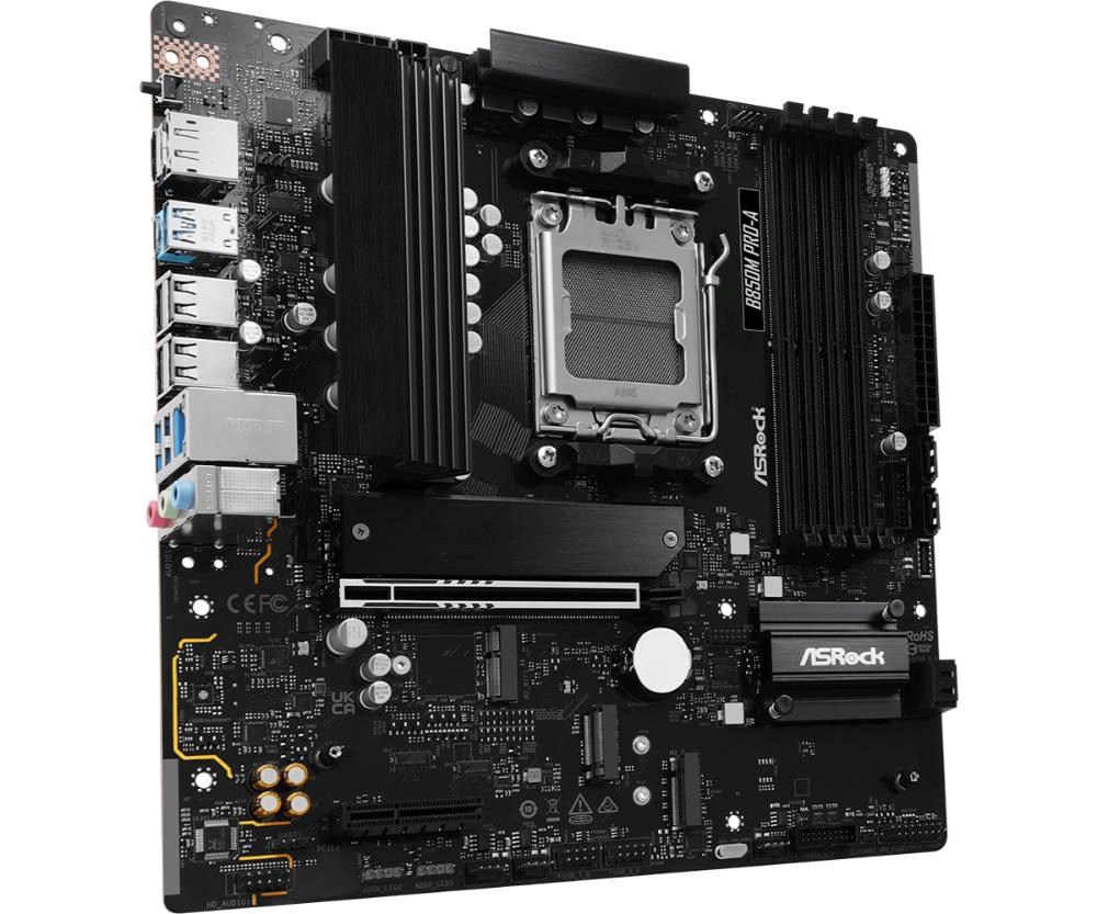 ASRock MB Sc AM5 B850M PRO-A,  AMD B850,  4xDDR5,  1xDP,  1xHDMI,  mATX2 