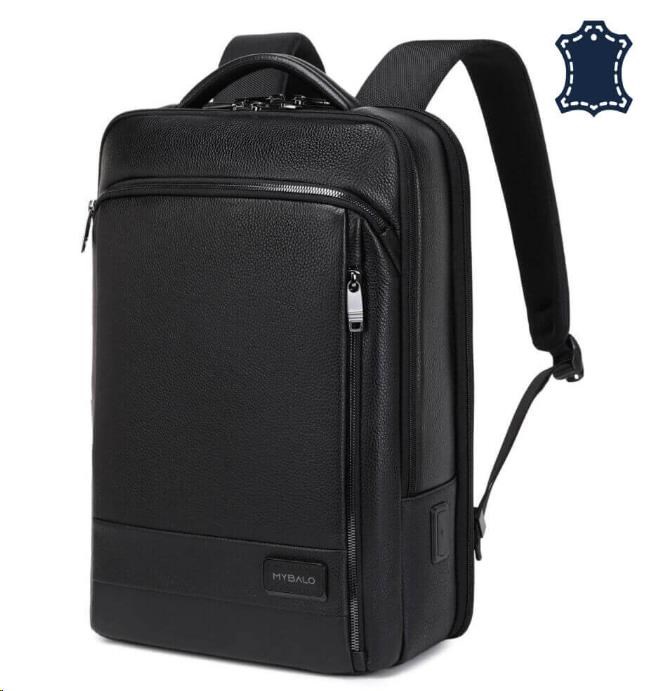 MYBALO Zante kožený městský batoh na notebook0 