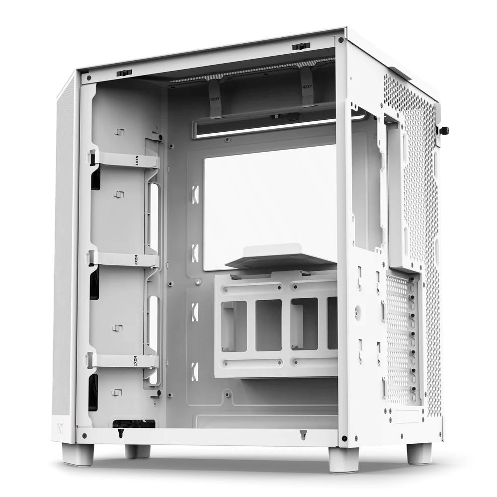NZXT skříň H6 Flow dvoukomorová / MidT / 3x120mm fan / 2xUSB 3.2 / USB-C / prosklená bočnice i čelo / bílá4 