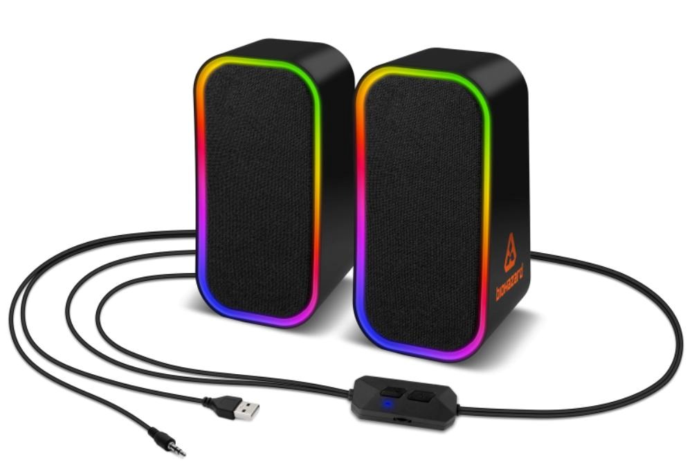 CONNECT IT Reproduktory BIOHAZARD PC, RGB, Bluetooth, 3.5mm, černé1 