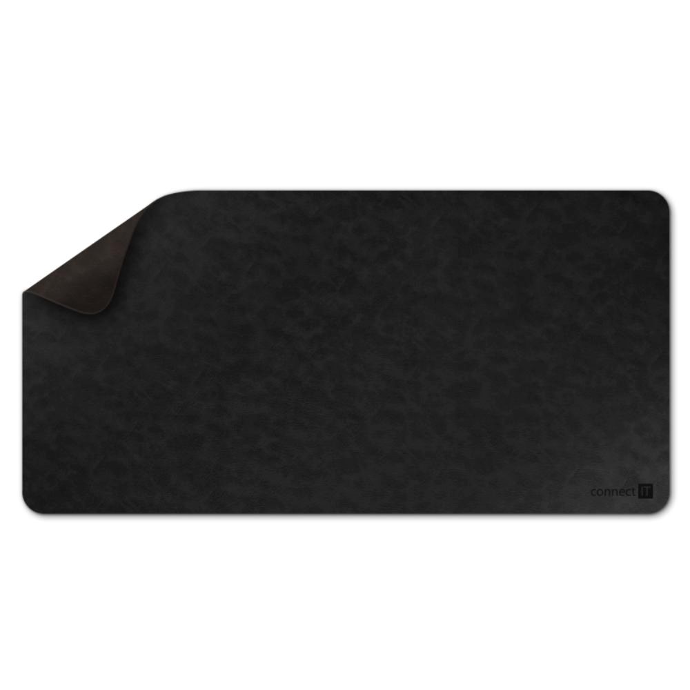 CONNECT IT Podložka pod klávesnici a myš DoubleColor Pad,  900x400,  Černá /  Tmavě hnědá0 