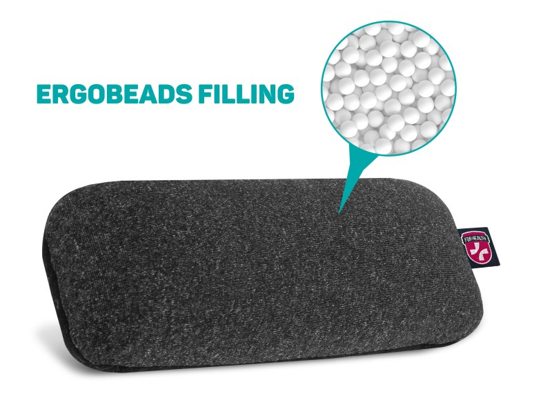 CONNECT IT FOR HEALTH ErgoBeads zápěstní opěrka před myš plněná kuličkami,  šedá1 