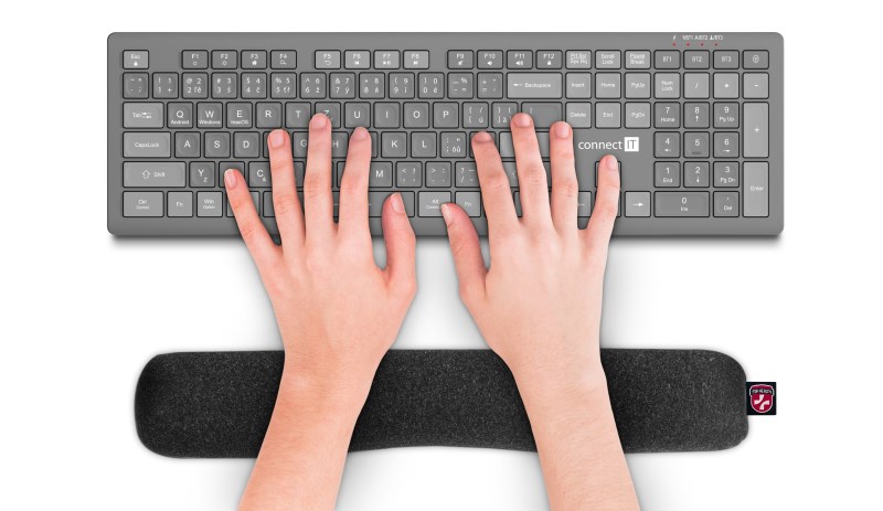 CONNECT IT FOR HEALTH ErgoBeads zápěstní opěrka před klávesnici plněná kuličkami, šedá2 