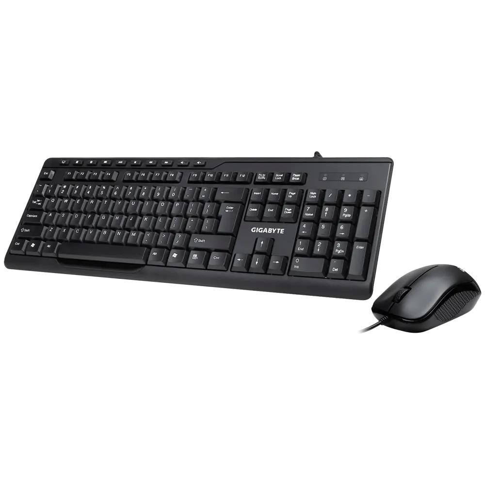 GIGABYTE Set klávesnice + myš GK-KM6300,  Drátová USB,  EN3 