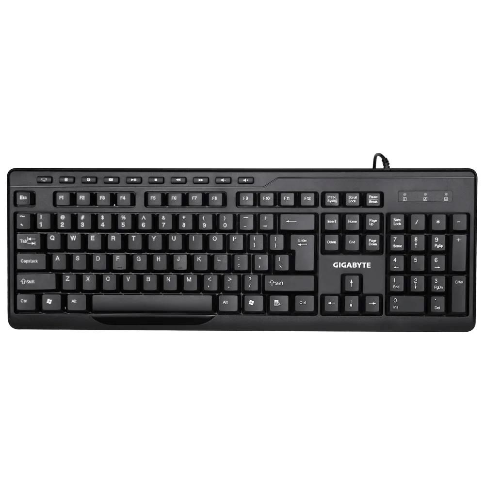 GIGABYTE Set klávesnice + myš GK-KM6300,  Drátová USB,  EN0 