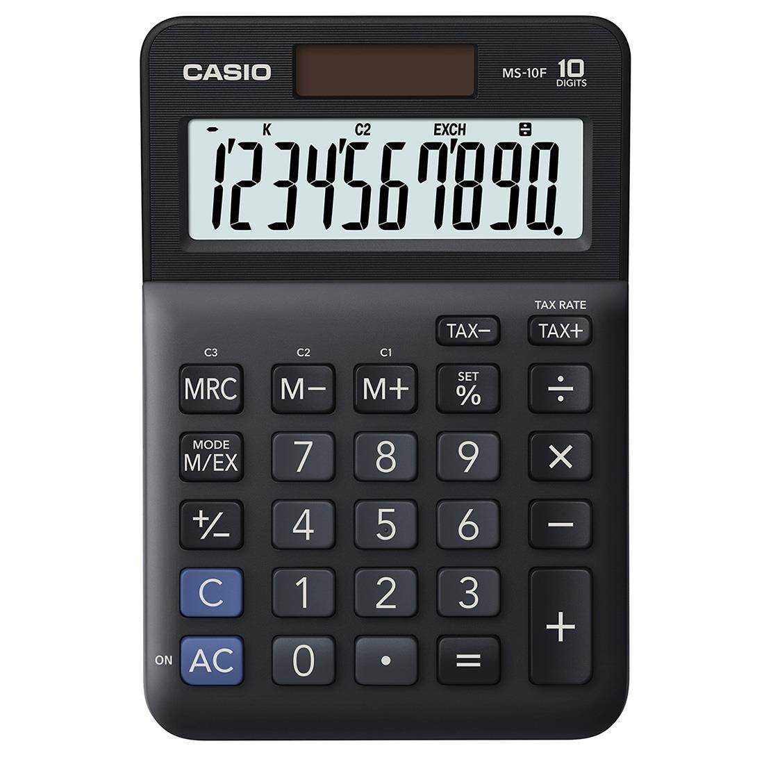CASIO kalkulačka MS 10 F,  černá,  stolní,  desetimístná1 