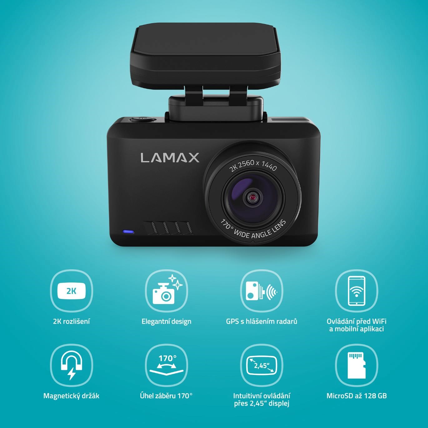 LAMAX T8 - kamera do auta1 