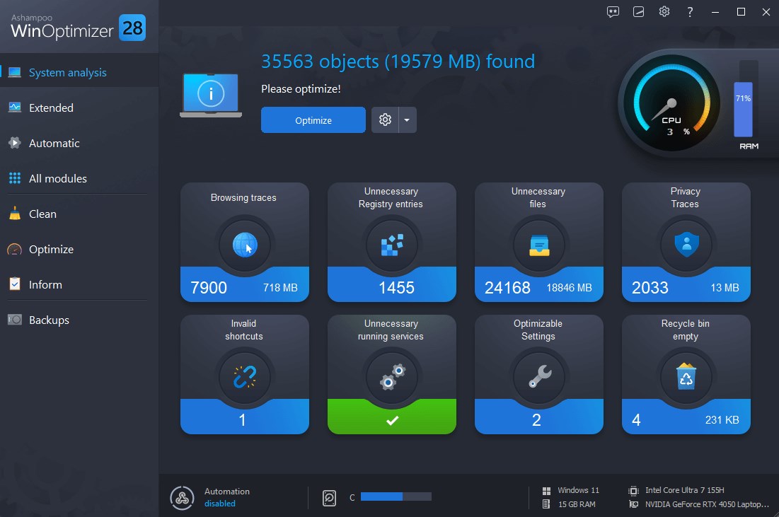 Ashampoo WinOptimizer 284 