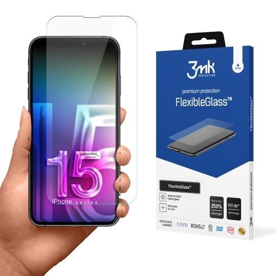 3mk hybridní sklo FlexibleGlass pro Apple iPhone 15 Pro Max0 