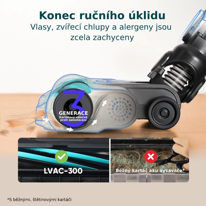 Levoit LVAC-300 Plus 6v1 Aku Turbo Cyclone černý8 