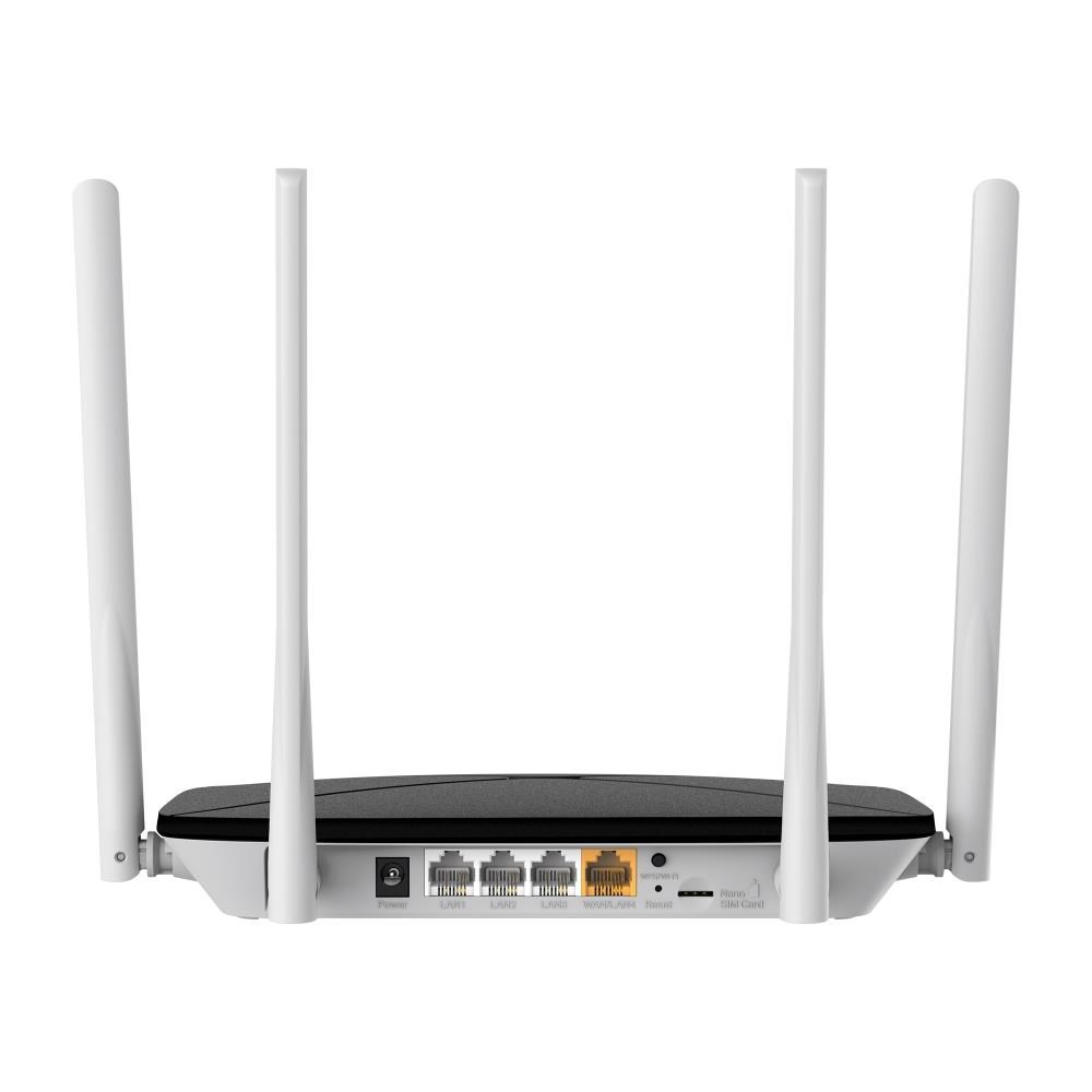 Mercusys MB135-4G WiFi5 router (AC1200,  4G LTE,  2, 4GHz/ 5GHz, 1x100Mb LAN/ WAN, 3x100Mb LAN, 1xnanoSIM)2 
