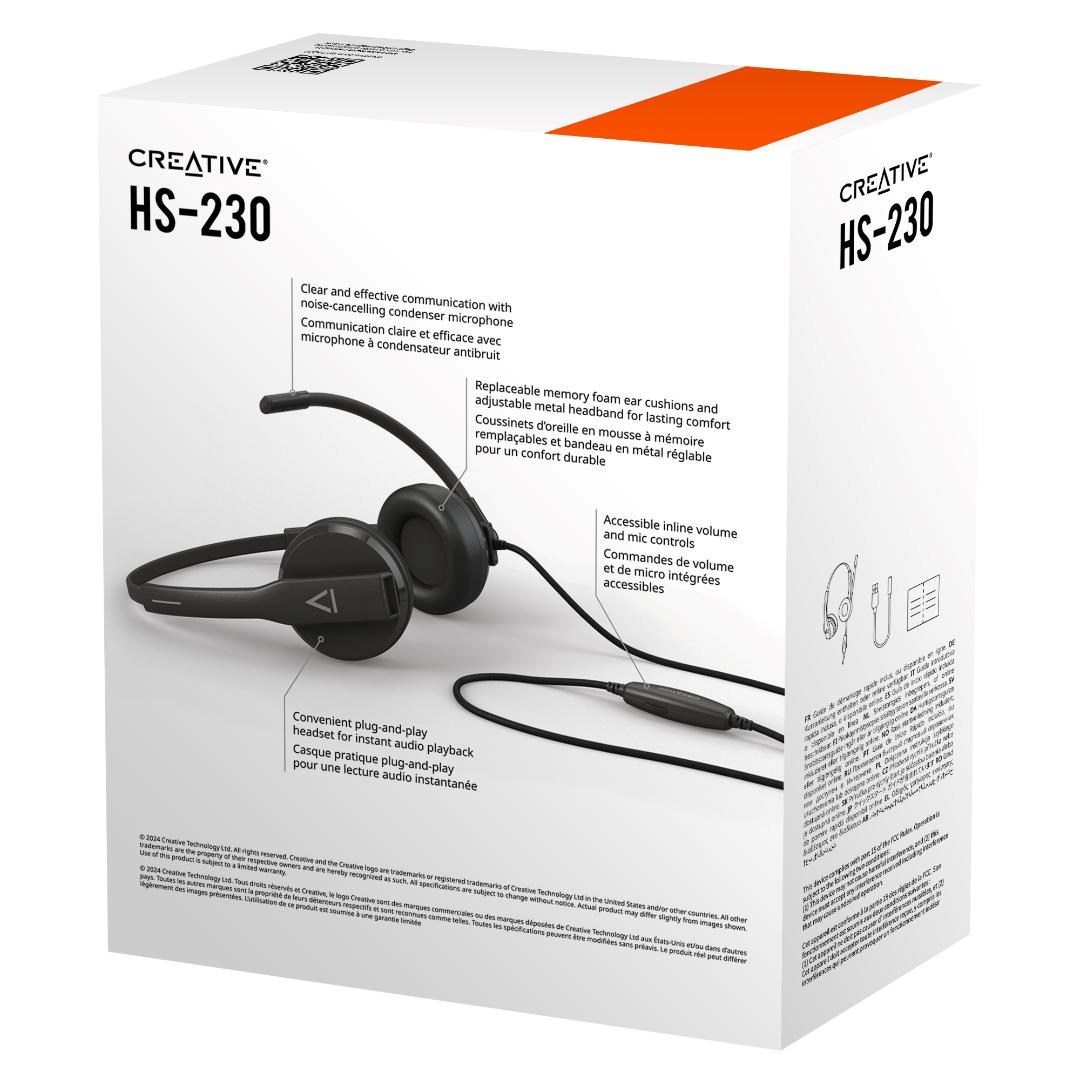 Creative HS-230 sluchátka USB/jack13 