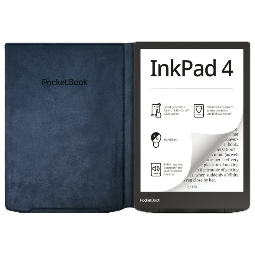POCKETBOOK pouzdro Charge pro InkPad Color3,  InkPad 4,  noční modrá3 