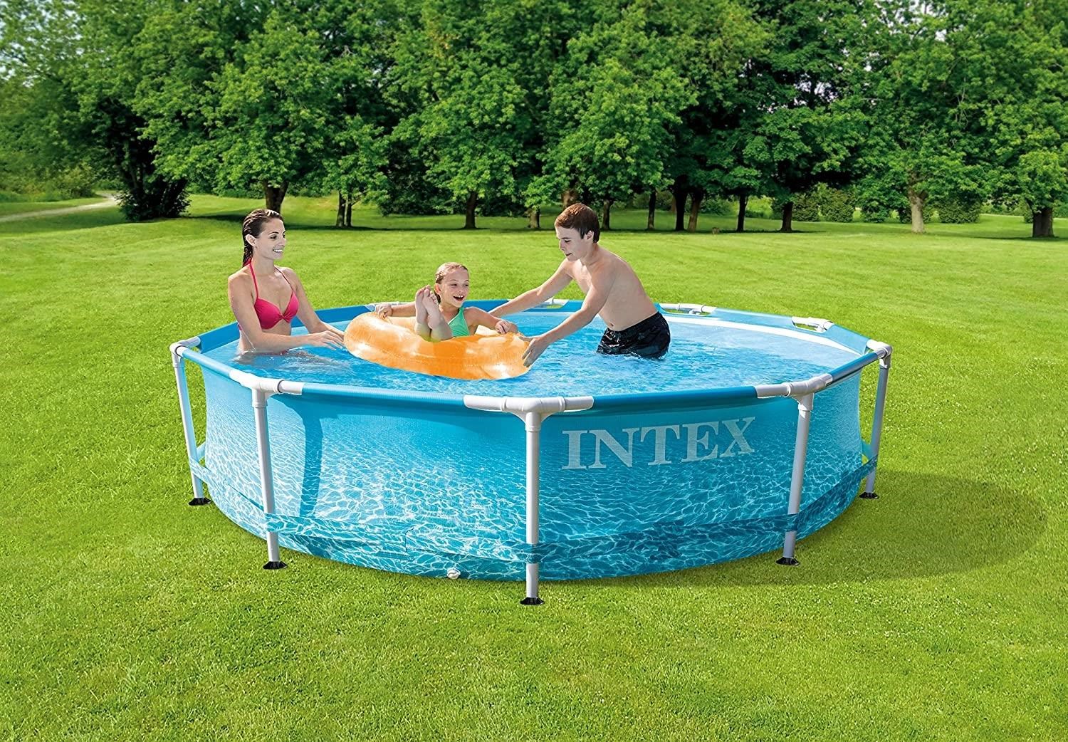 BAZAR - Intex bazén Florida 3, 05x0, 76 m bez příslušenství - motiv BEACHSIDE - Poškozený obal (Komplet)4 