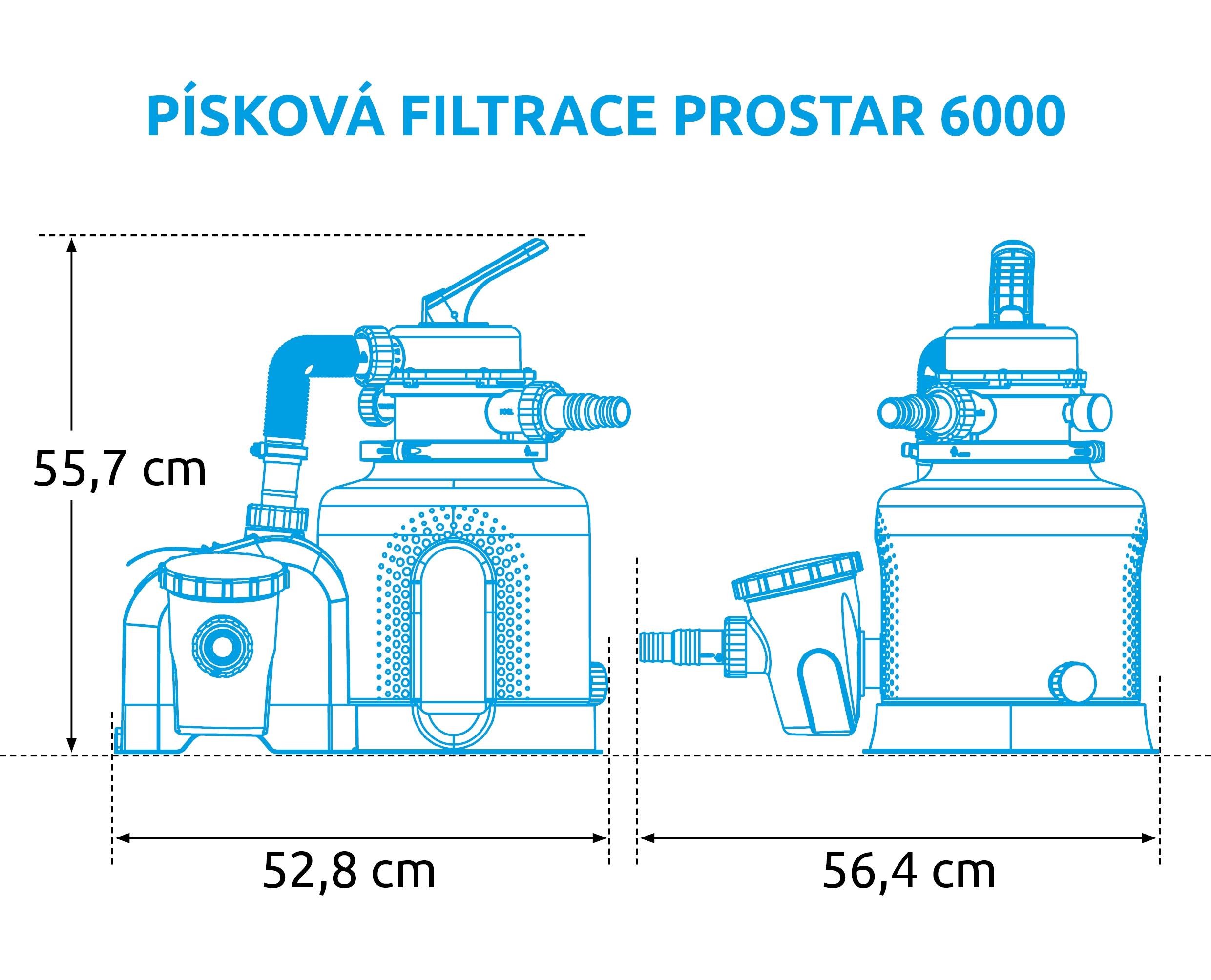 BAZAR - Marimex ProStar 6000 písková filtrace - Poškozený obal (Komplet)1 