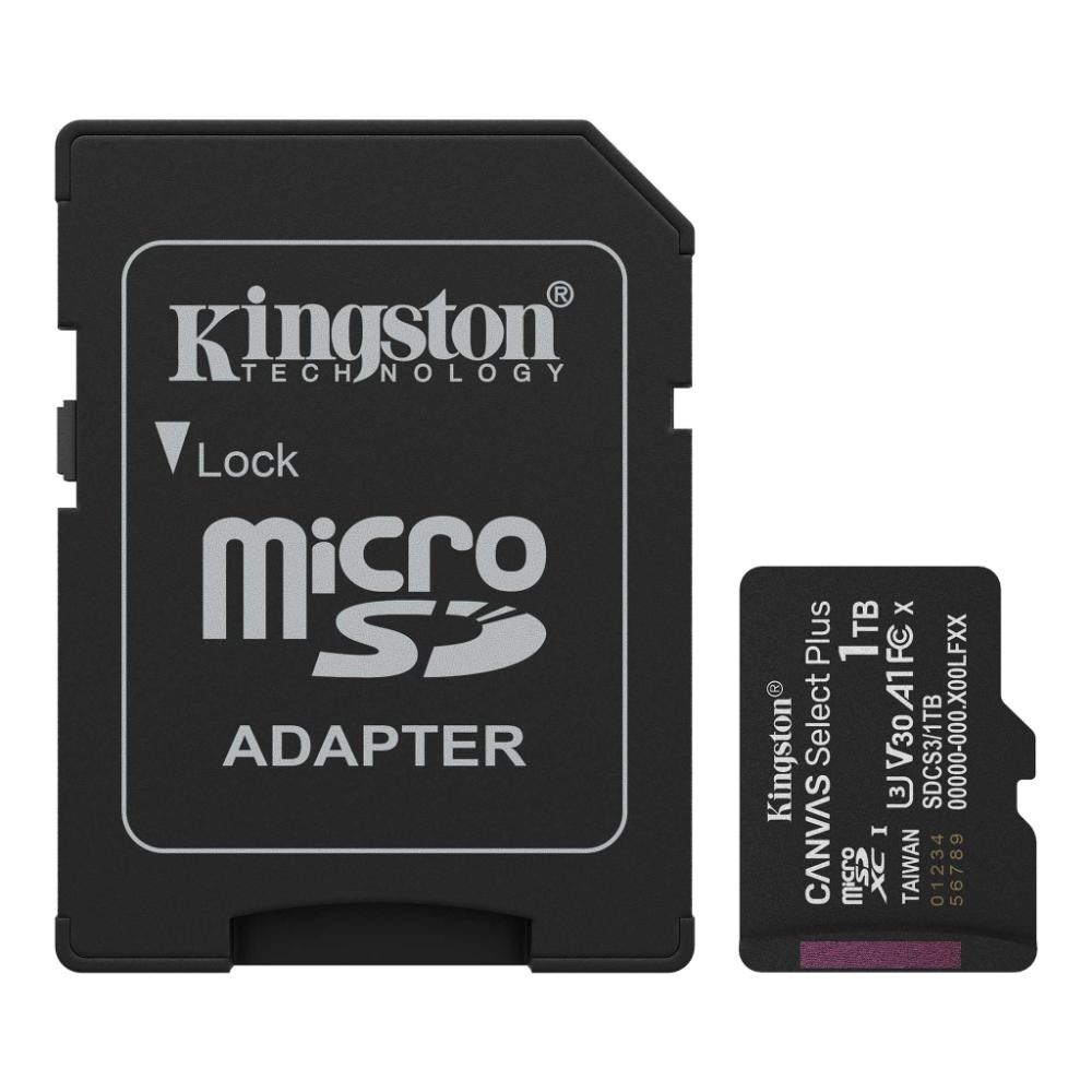 Kingston Canvas Select Plus/ Micro SDXC/ 1TB/ UHS-I U3 / Class 10/ + Adaptér