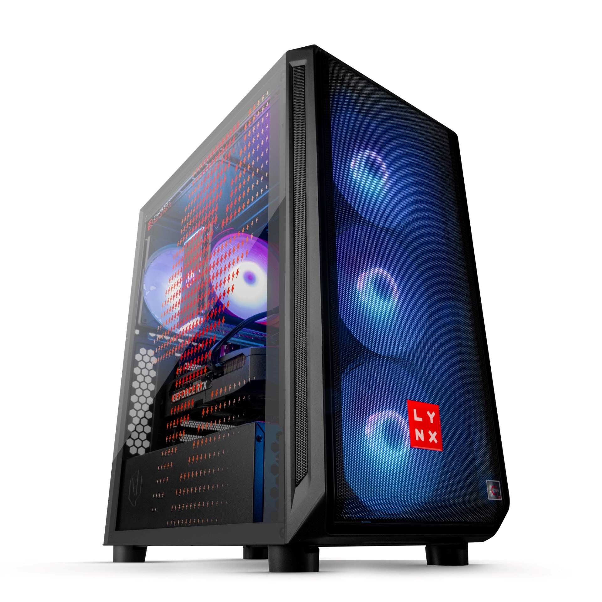 LYNX Dynamo Eclot  Ryzen 7 7800X3D 32GB 1T SSD NVMe RTX 5070 12G W11 Home2 