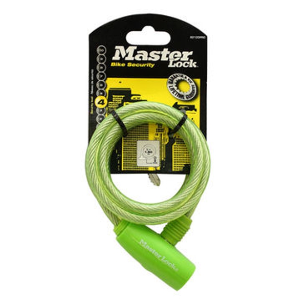 Master Lock Spirálový zámek na kolo  8212EURDPRO - 1, 8m - zelený2 