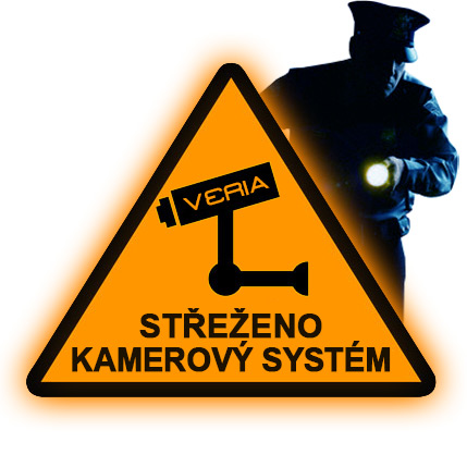 Veria Reflexní výstražná samolepka - kamerový systém0 