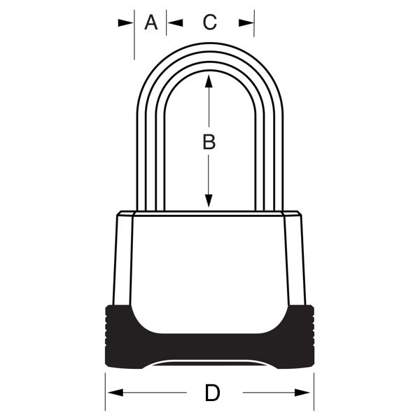 Master Lock Kombinační visací zámek - Excell - 56mm1 