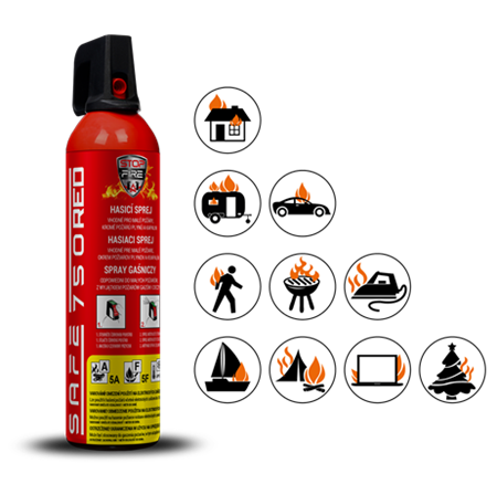 Safe Hasicí sprej  750 RED2 