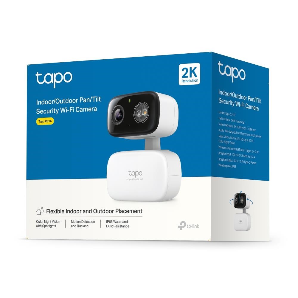 TP-Link Tapo C216 venkovní/ outdoor kamera (3MP,  2K 1296p,  IR 12m,  WiFi,  micro SD card)4 