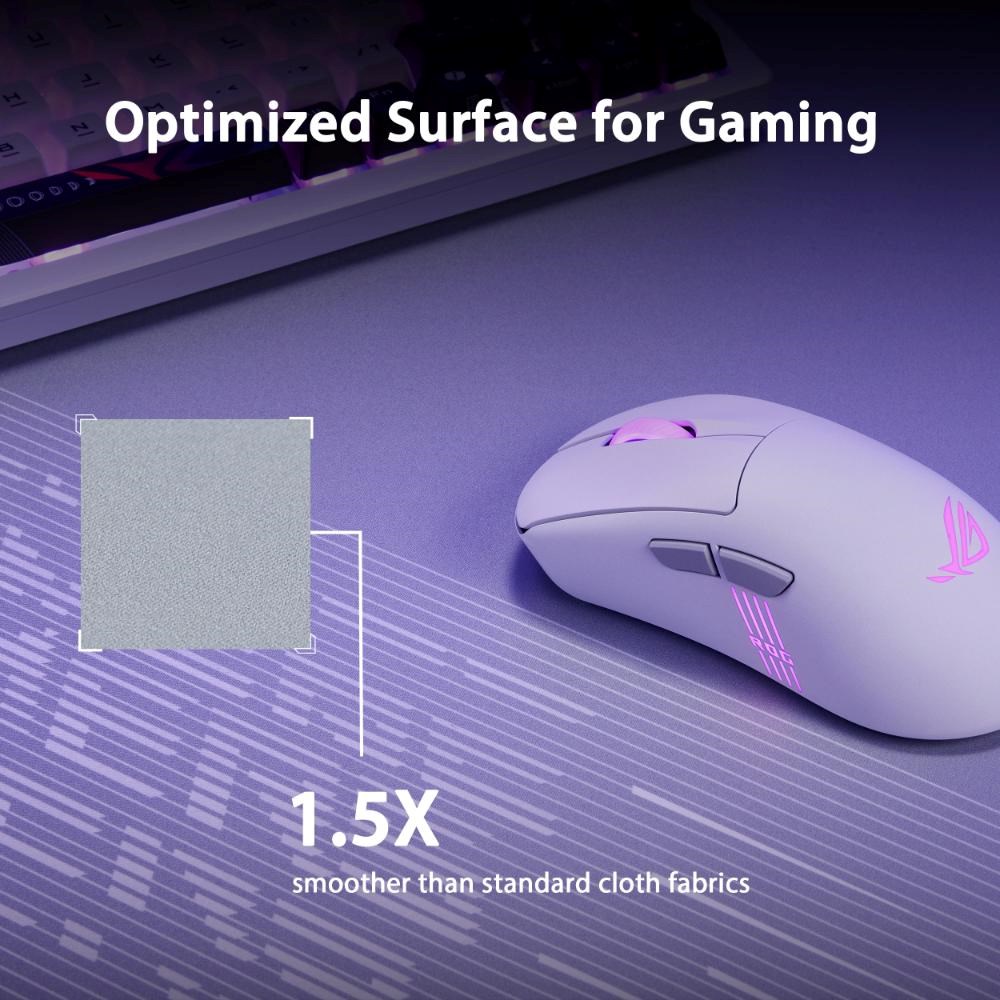 ASUS podložka pod myš ROG Scabbard II Arctic Gray XXL, textil7 