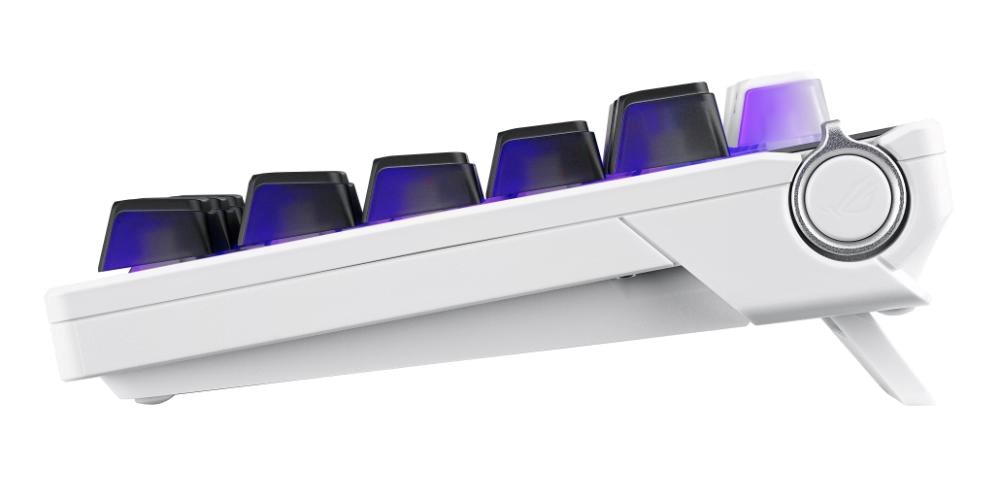 ASUS Klávesnice ROG Azoth X,  Mechanická,  Bezdrátová BT,  RF 2.4GHz,  US,  bílá3 