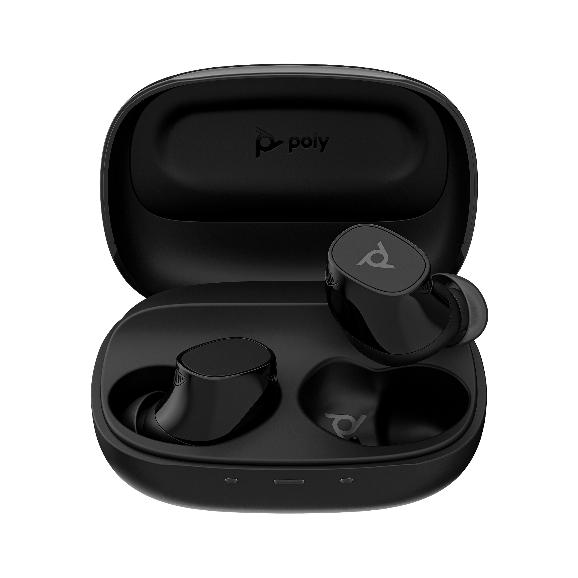 HP Renew Poly Voyager Free 20 Gray Earbuds +Basic Charge Case1 