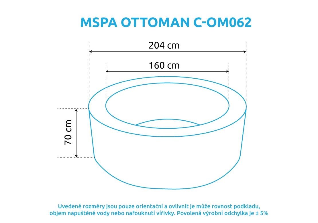 MSPA Ottoman C-OM062 vířivý bazén1 