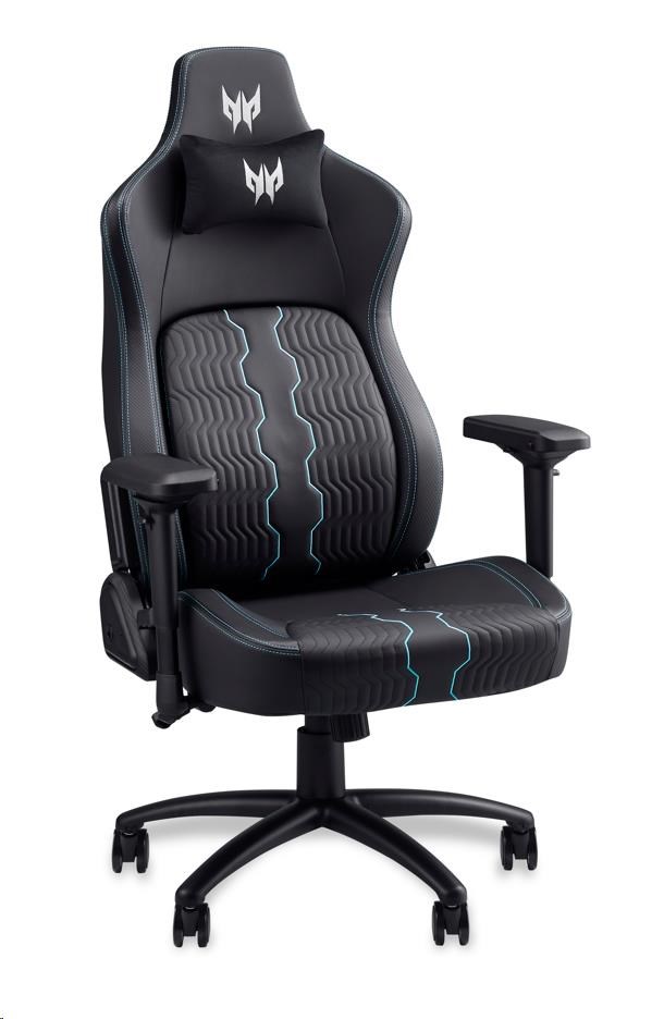 ACER herní křeslo Predator Rift Pro, 4D područky, zádová opěrka, otočná konstrukce, Black1 