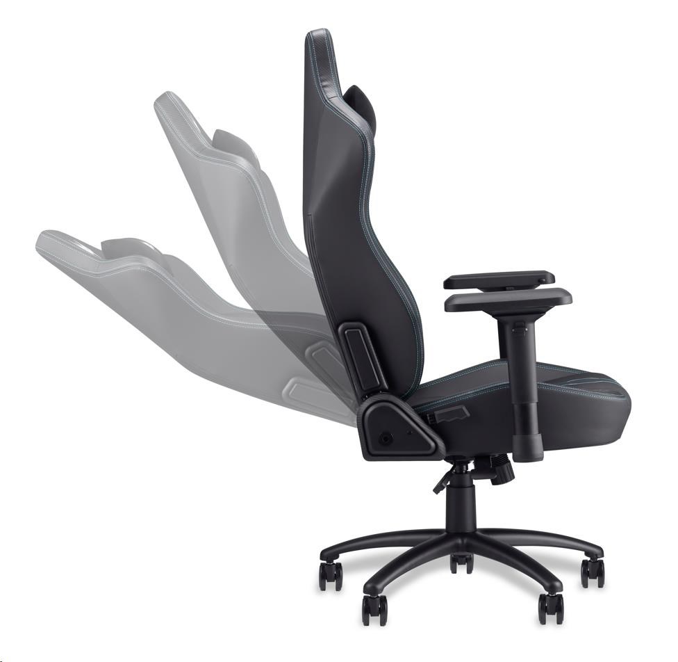 ACER herní křeslo Predator Rift Pro, 4D područky, zádová opěrka, otočná konstrukce, Black6 