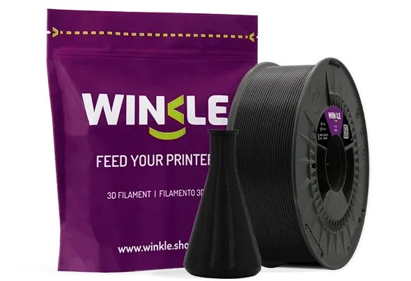 WINKLE PP (POLYPROPYLENE) FILAMENT BLACK 1,75MM 700G1 