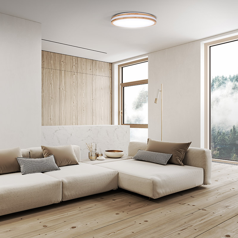 Solight LED osvětlení s dálkovým ovladačem Woody,  48W,  3360lm,  38cm,  změna chromatičnosti,  stmívatelné1 