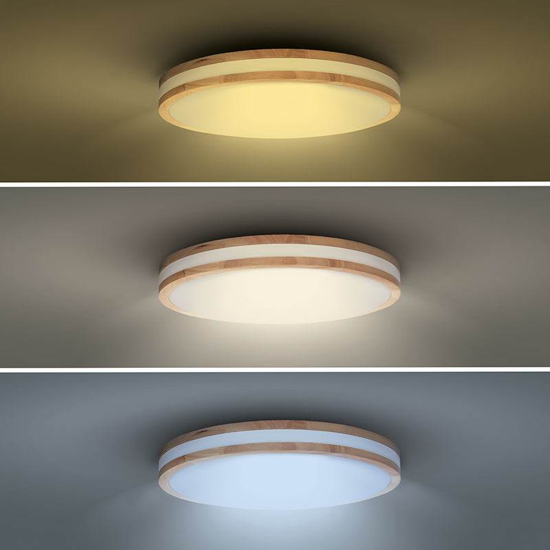 Solight LED osvětlení s dálkovým ovladačem Woody,  48W,  3360lm,  38cm,  změna chromatičnosti,  stmívatelné5 