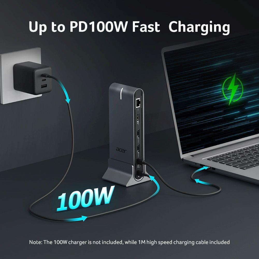 ACER 15in1 USB Type-C Universal Mini-dock: Host interface: USB-C, 2x USB-A 2.0, 1x USB-A 3.2 Gen2, 1x USB-A 3.2 Gen1, 16 