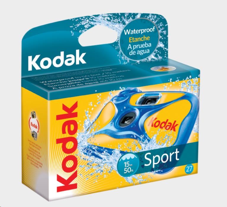 BAZAR - Kodak Jednorázový fotoaparát Kodak Water Sport 800/27 - Poškozený obal (Komplet)0 