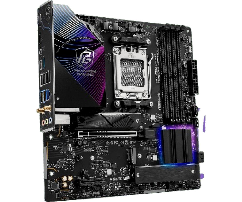 ASRock MB Sc AM5 B850M Riptide WiFi, AMD B850, 4xDDR5, 1xDP, 1xHDMI, WiFi, mATX2 